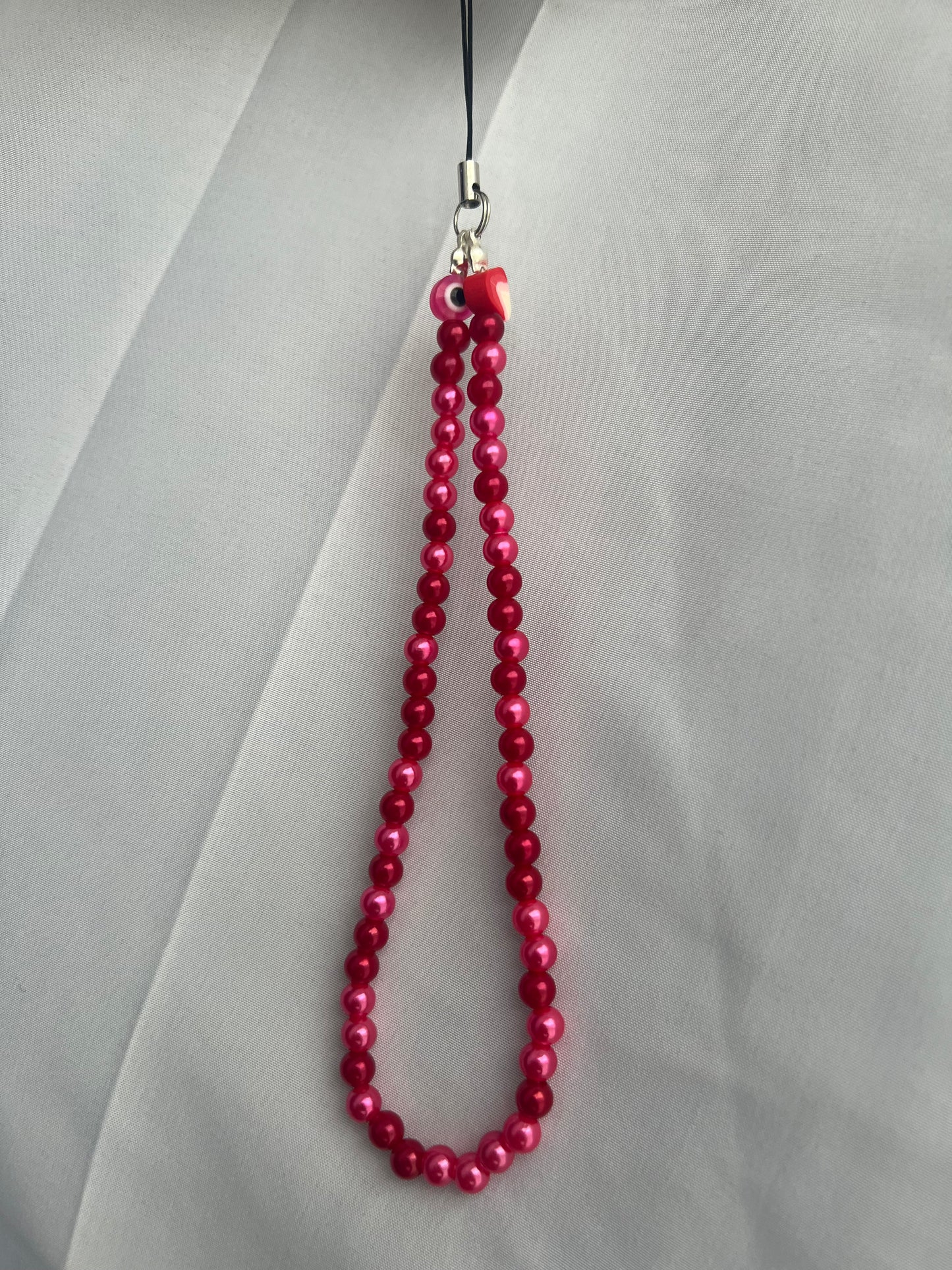 Hot pink phone charm