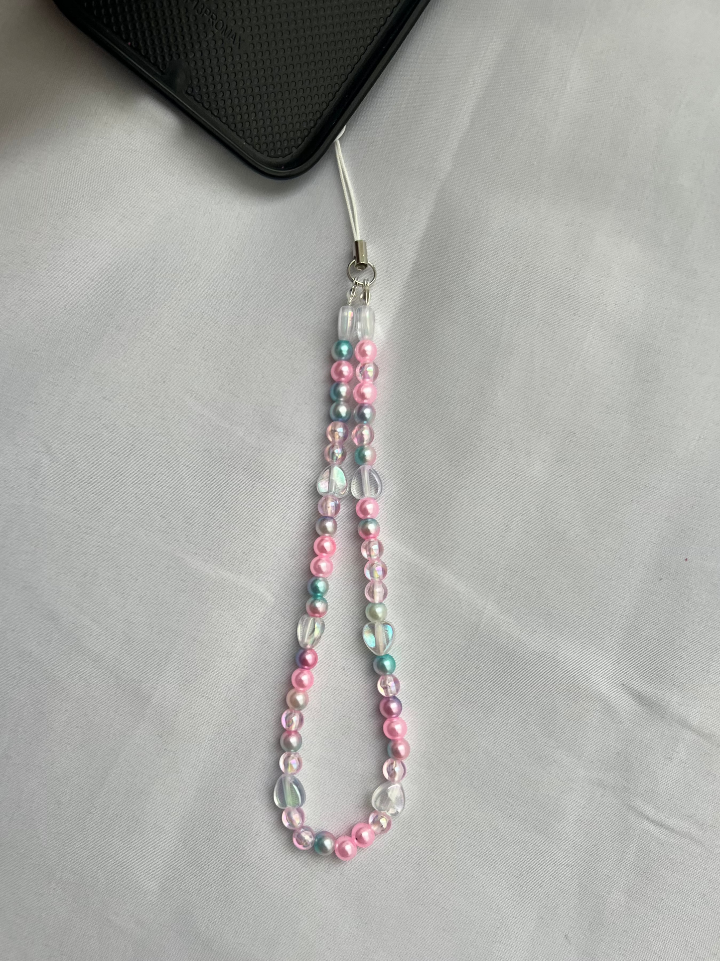 Candy floss phone charm