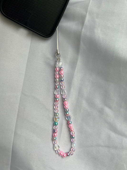 Candy floss phone charm